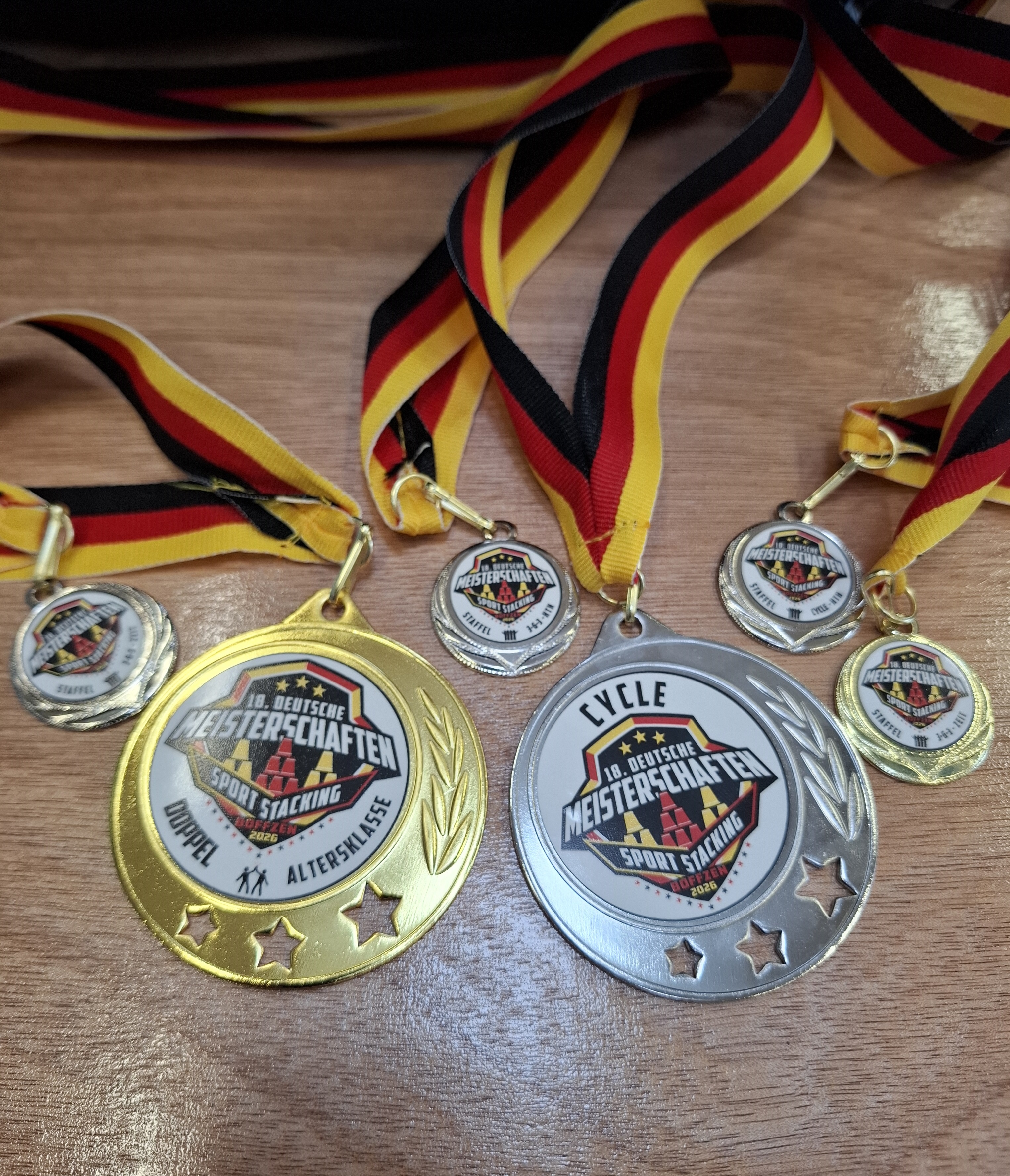 Medaillen Deutsche Meisterschaft Sport Stacking